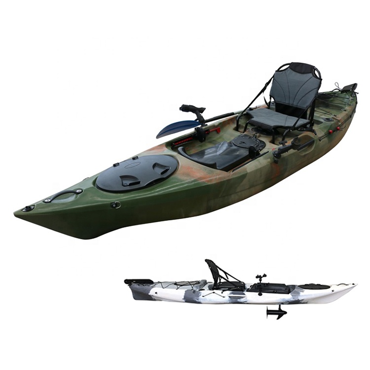 Fishing Kayak Sit On Top - Kayak da 12,46' seduto sul kayak