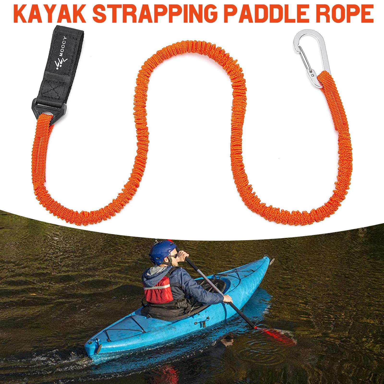 Fishing Kayak Paddle Leash - Guinzaglio per pagaia elastico regolabile per