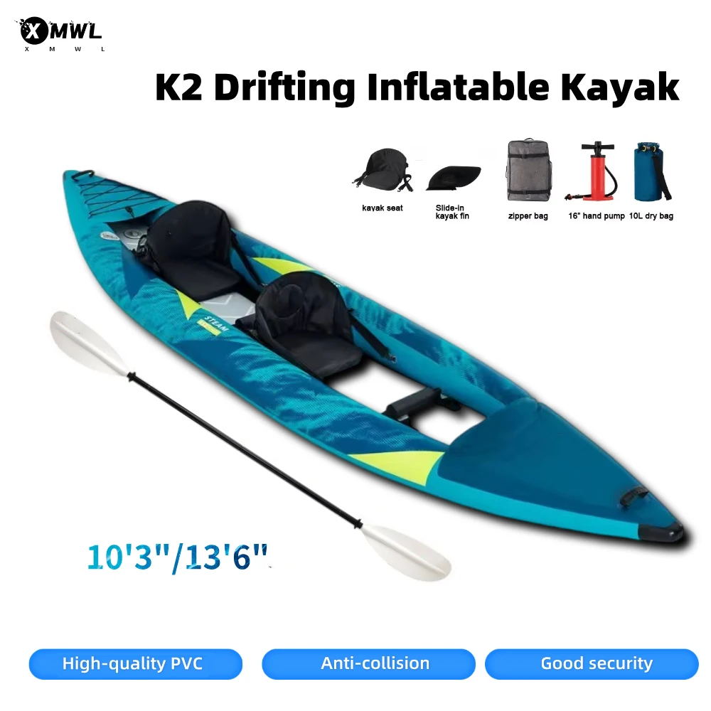 Fishing Kayak Paddle - Canoa Kayak Gonfiabile 1-2 Persone 840D