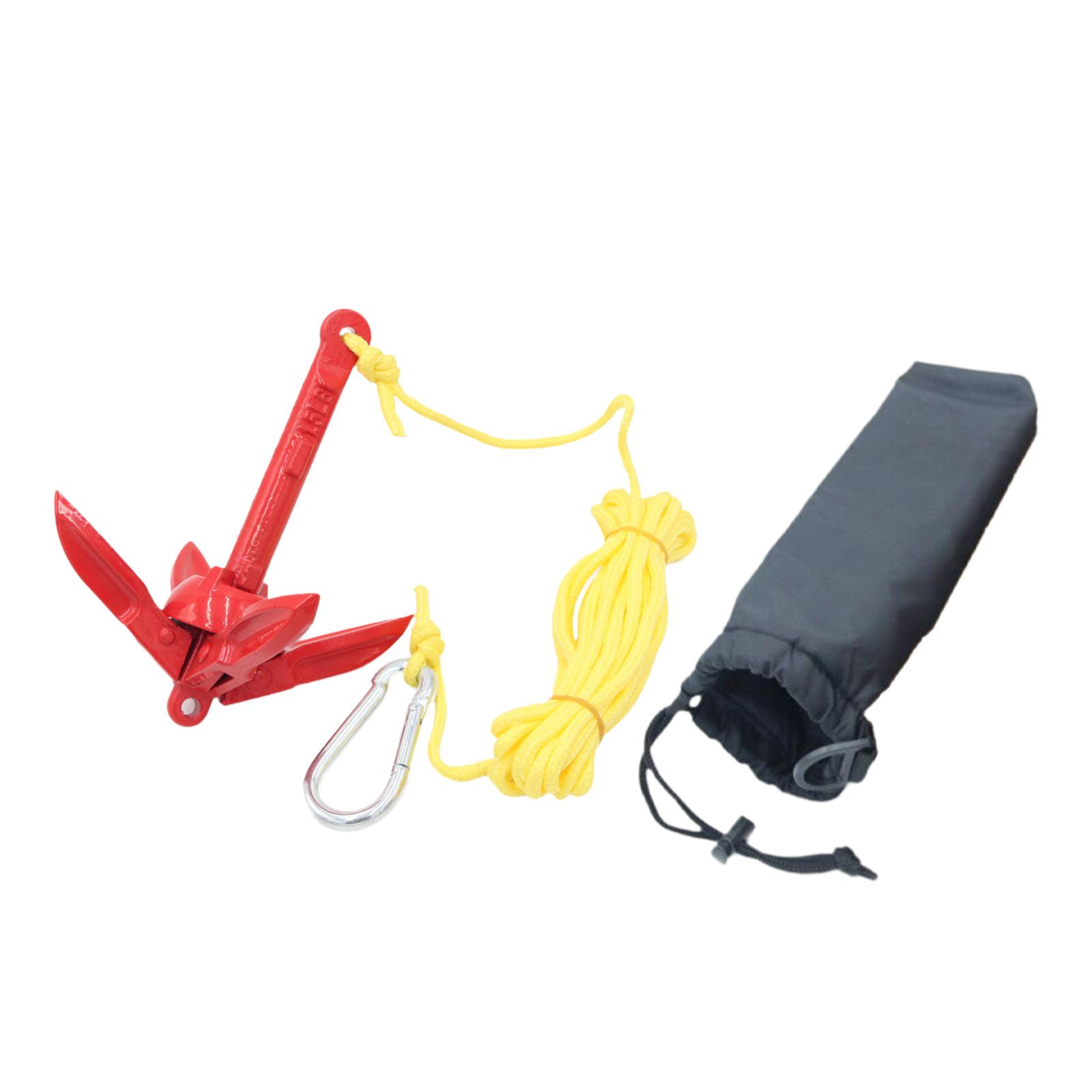 Fishing Kayak Anchor - Kit Ancora Pieghevole in Acciaio al