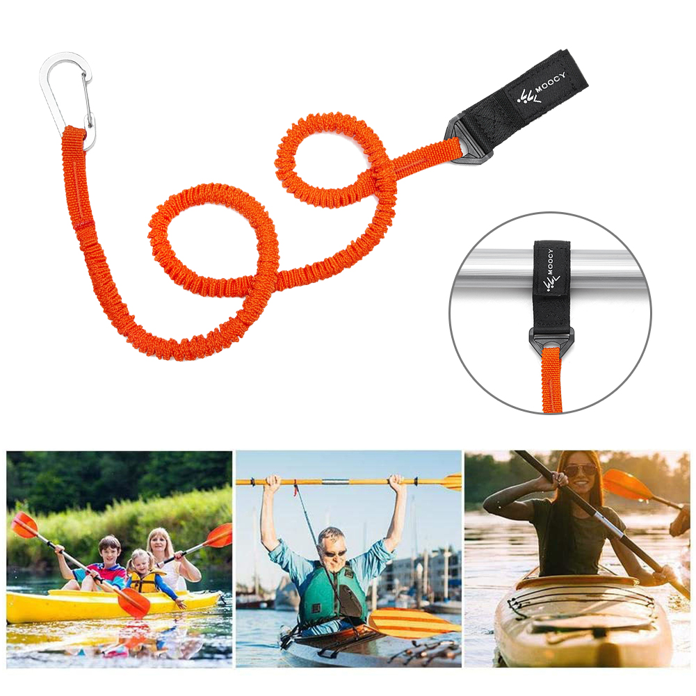 5-1PCS Elastico Kayak Canoa Pa - Fishing Kayak Paddle Leash recensione e prezzo