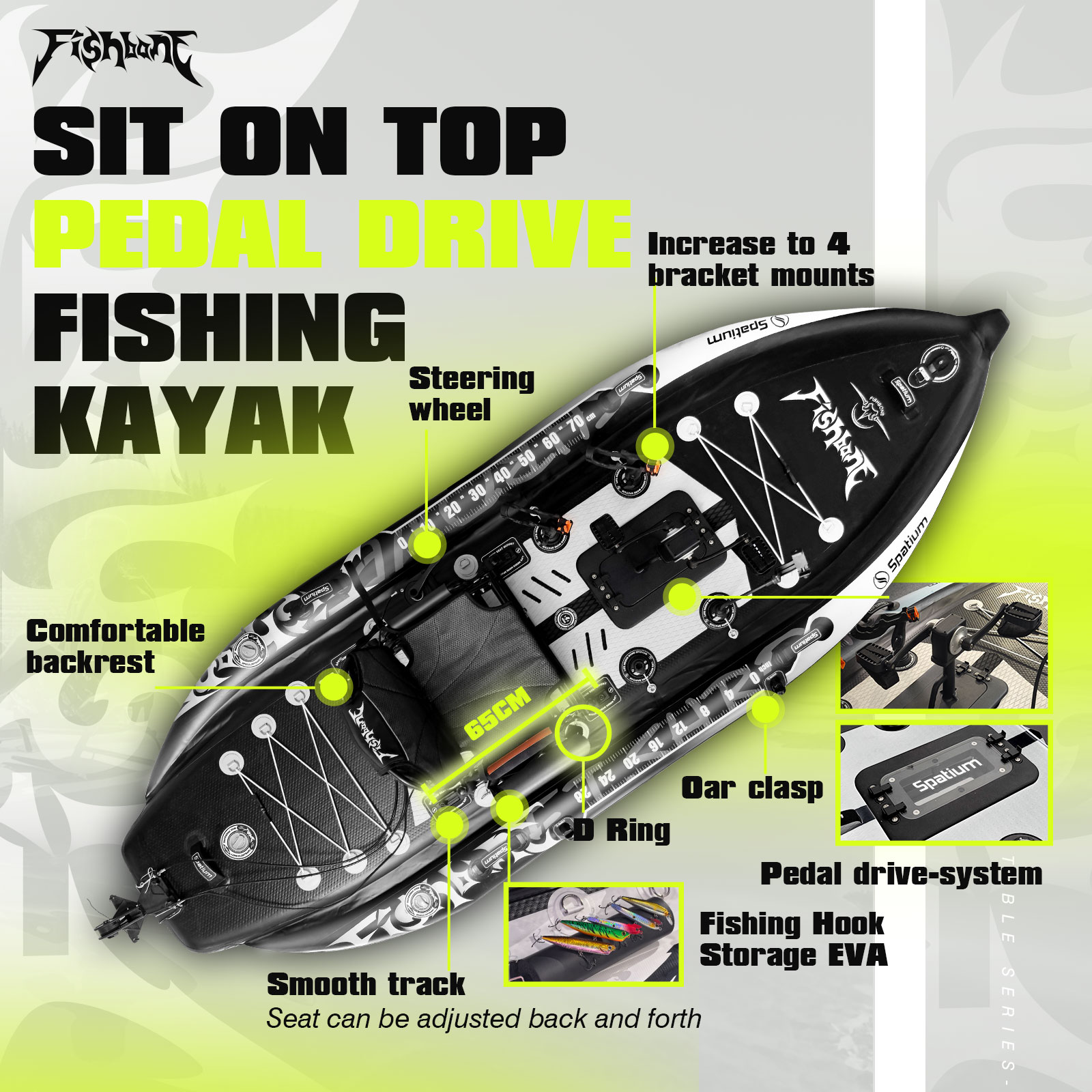 Kayak da Pesca Spatium con Sis - Fishing Kayak Sit On Top recensione e prezzo