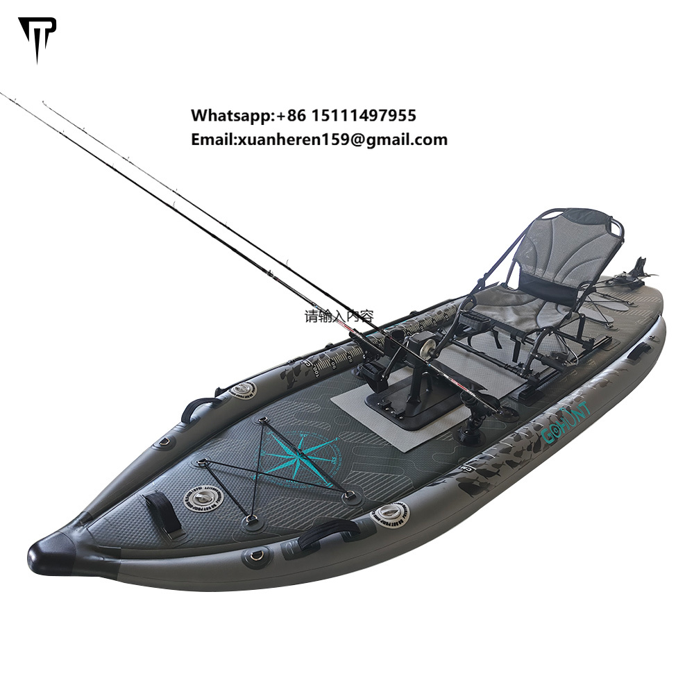 JTRDA 2024 Nuovo Kayak Gonfiab - Fishing Kayak Pedal Drive recensione e prezzo