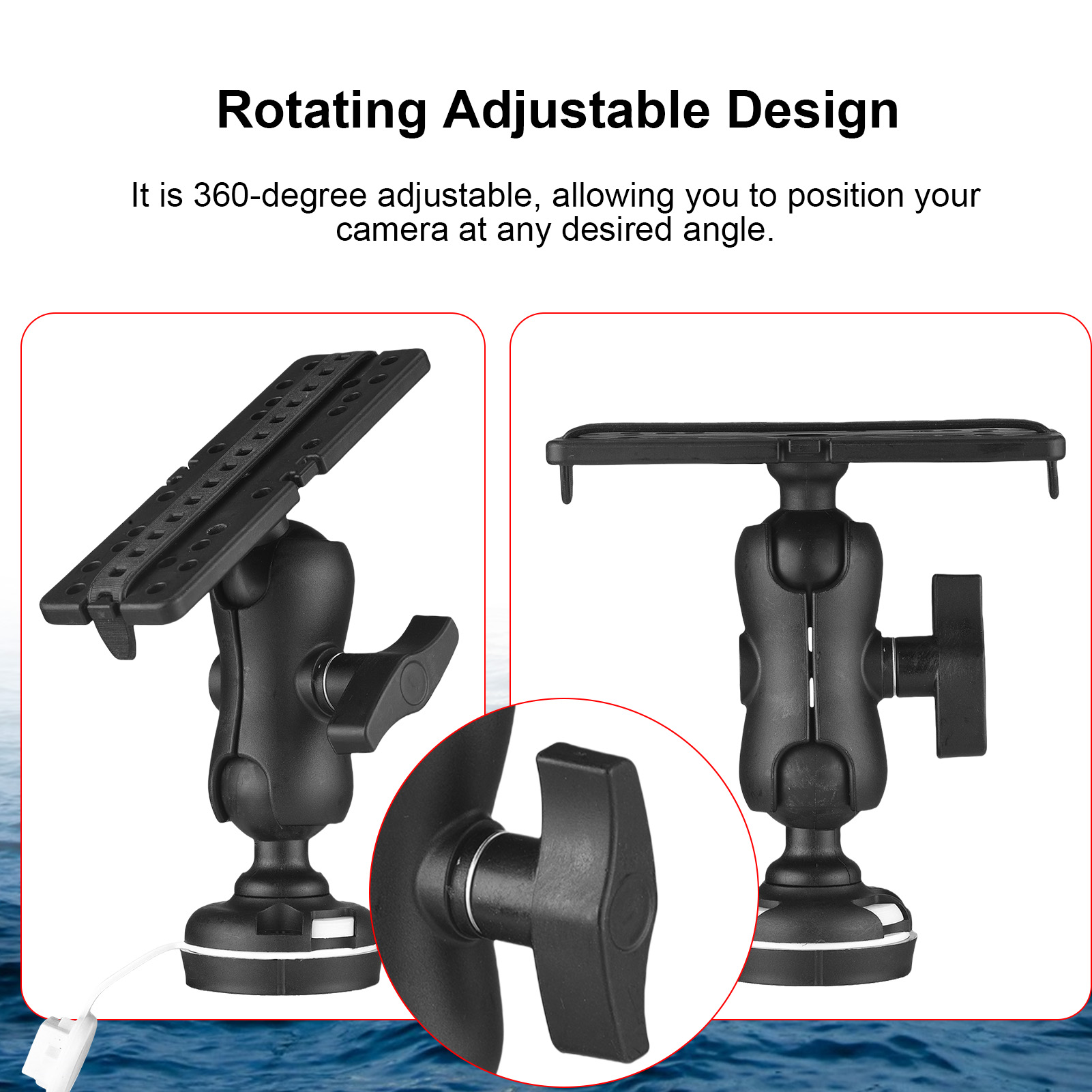 Supporto per fishfinder con ba - Fishing Kayak Fish Finder Mount recensione e prezzo